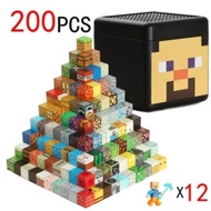 บล็อกลูกบาศก์แม่เหล็ก 100/180/200 ชิ้น มีกล่องเก็บ ของเล่นเสริมพัฒนาการ IQ สำหรับเด็ก DIY ต่อสร้าง