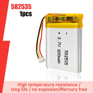 582535 602535 3.7V 600mAh Lithium Polymer Rechargeable Battery For GPS MP3 LED Light Bluetooth Heads