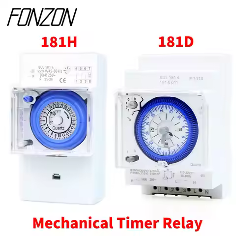 SUL181D 181H 110-230V Din Rail mechanical timer relay Electrically programmable 24 hour time switch 
