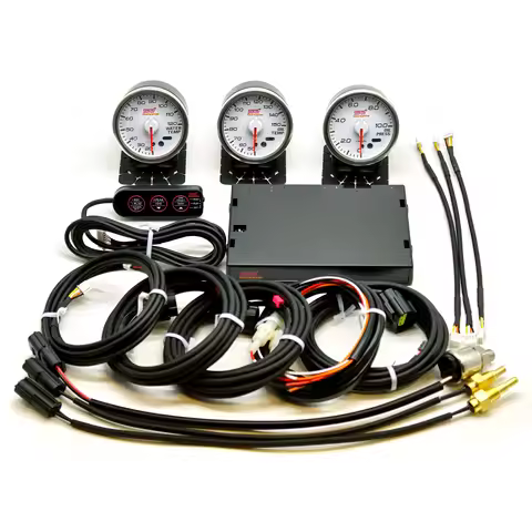 60mm White STI Genome water temp oil temp oil press gauge FORESTER LEGACY OUTBACK Impreza OUTBACK WR