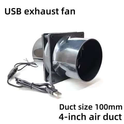 Moxibustion USB smoke exhaust fan household small 4-inch ventilation duct indoor smoking welding smo