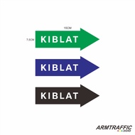 DIRECTION SIGN GUIDE DIRECTION SIGN QIBLA DIRECTION SIGN 7.5 X 20 CM