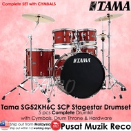 Tama Stagestar 5-piece COMPLETE Drum Set with CYMBALS, Hardware, Drum Throne Tama SG52KH6C SCP Scorc