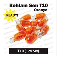 HIGH QUALITY T10 ORANGE YELLOW 12V/ 5W DUSK BULB