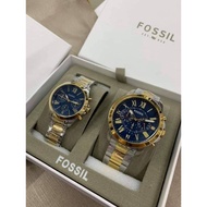 【100% Original】ↂCouple Fossil Chrono Watch