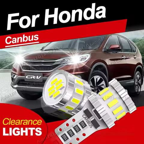 2Pcs T10 LED Bulbs For Honda CR-V CRV Accord Fit Jazz Civic MK 1 2 3 4 5 6 7 8 9 6th 7th 8th 9th 10t