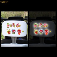 NFPH&gt; Cartoon Car Reflective Stickers Night Safety Warning Mark Bike Motorcycle Body Reflector Decals Sticker new