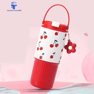 Simple Straw Insulated Cup Large Capacity Portable Car Water Bottle Leak-Proof Outdoor Drinking Tumb