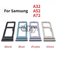 For Samsung A52 A72 A32 Sim Card Tray Reader Socket Slot Holder Replacement Part