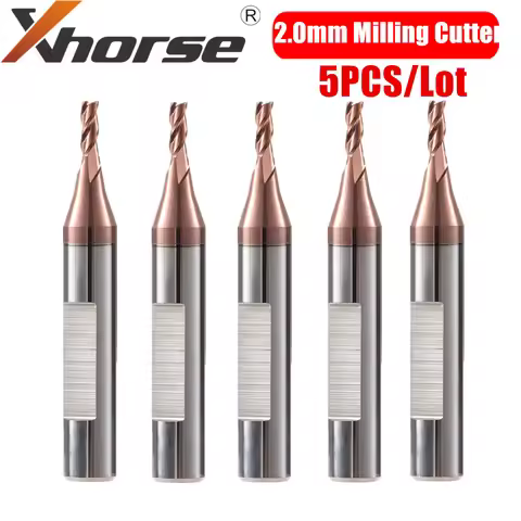 Xhorse 2.0mm Milling Cutter for CONDOR XC-MINI/XC-007/XC-002/Dolphin XP005 Key Cutting Machine 5PCS/
