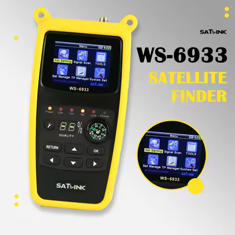 DVB-S2/DVB-S Satellite Finder Signal Tester Detector