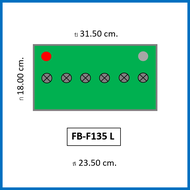 🎖แบตเตอรี่รถยนต์ FB รุ่น F135L / R  HB 85Ah. /พร้อมใช้  เติมน้ำน้อย /สำหรับรถปิคอัพ ตู้ SUV <3000cc.