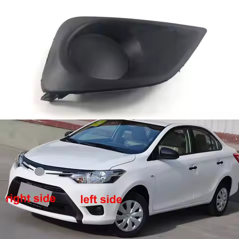 For Toyota Vios 2014 2015 2016 Fog Lamp Shell Front Bumper Grille Driving Lamp Cover Fog Light Cover