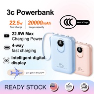 [CCC] Powerbank built-in four-wire 22.5W Super fast charging Suitable for air travel ccc Power Bank 