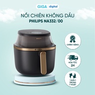 Nồi chiên không dầu Philips NA332/00 6.2 lít - Công suất 2000W - Cửa sổ kính - Công nghệ RapidAir Pl