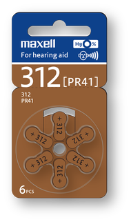 Maxell Hearing Aid Zinc-Air Battery [13 10 675 312] (6 pcs)