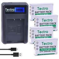 discount Tectra 4pcs NP95 NP 95 NP95 Battery+LCD USB Charger for Fujifilm X30 X100 X100S X100T XS1 F