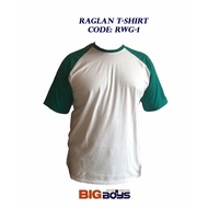 Tshirt Plus Size | Saiz Besar | Men Big Size | Round Neck Raglan | Size [3xl-9xl]