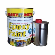 5L Epoxy Paint ( Heavy Duty Coating Brand ) Floor Coating Paint ( 4Liter Paint + 1Liter Hardener )