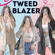 Tweed Blazer Plus Size Long Sleeve Blazer For Women Korean Blazer For Woman Blazer Dress For Women