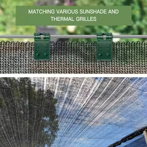 Garden Farm Shade Cloth Fix Clip Windproof Awning Clamp Solid Fix Clips for Shading Cloths Fixtures