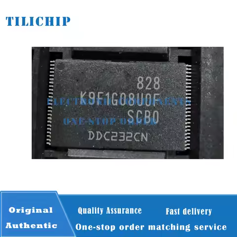 5pcs K9F1G08U0F-SCB0 TSOP48 packaged flash memory chip