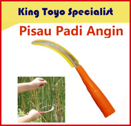 Stainless Steel Sickle Pisau Padi Rumput Pisau Potong Padi Angin Sabit Keci Pelepah Pisang Sayur Men