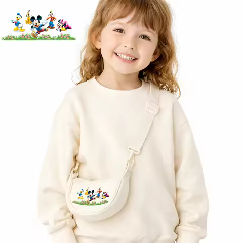 Disney Pluto Mickey cartoon kids crossbody bag canvas shoulder bag cute trendy gift for kids daily u