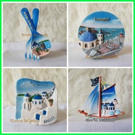Santorini Souvenirs Foreign Refrigerator magnet Patches greece greece athens