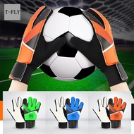 T-FLY 1 คู่เด็กถุงมือเล่นฟุตบอล Full ถุงมือแบบเปิดครึ่งนิ้วเด็กวัยรุ่นกันลื่นมือสำหรับฟุตบอลผู้รักษาประตู