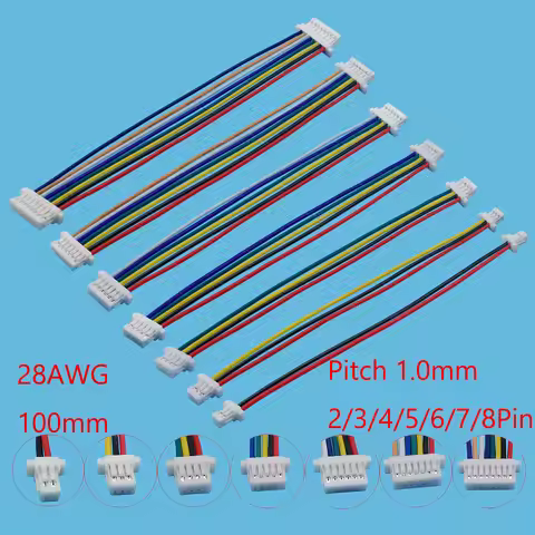 5/10Pcs JST SH1.0 1.0mm Female to Female Wire Cable Connector Double Head JST 1.0 2/3/4/5/6/7/8 Pin 