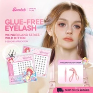 DOROLAB 【Glue-free eyelashes】Lower Eyelash extension set【Wild Kitten】C Curl False Eyelash Length 6mm