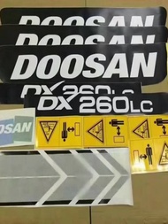 อุปกรณ์ขุด Doosan Daewoo DX60 75 80 120 150 260 300 380 420 สติกเกอร์รถยนต์เต็มรูปแบบ