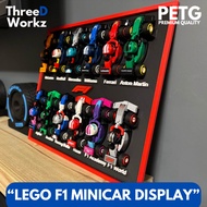 FRAME DISPLAY FOR LEGO F1 MINICAR COMPLETE | COMPLETE DISPLAY SET