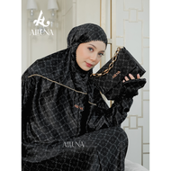 ALLUNA - Mukena Dewasa Terusan Motif Santorini Silk Kayza Series Traveling