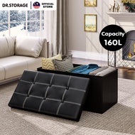 DR.STORAGE 110L/160L Large Capacity Storage Bench Foldable Storage Stool Storage Sofa Kerusi Simpan 