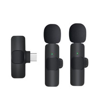 肥仔開倉 - (Type-C 接頭) K9 一拖二 無線收音咪 Wireless Microphone 無線麥克風 手機收音咪 夾領式 拍攝視頻 錄音 真無線 遠距離高清收音 智能降噪