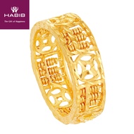 HABIB Nala Abacus Gold Ring, 916 Gold