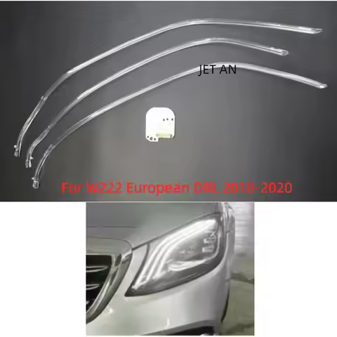 LED DRL Angel Eye Chip Ballast ForMercedes-Benz S-Class W222 2018 2019 2020 European Version White L