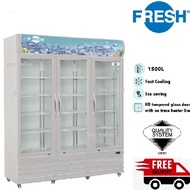 FRESH Refrigerator Display Chiller DC-P1500WE-HA 1500Liter (3-DOOR)