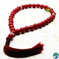 Tasbih Red Marjan 33 Natural Grains