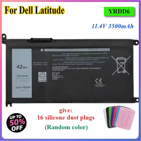 42Wh Laptop Battery YRDD6 for Dell Latitude 3300 3401 3379 Vostro 3491 3501 3590 3490 3591 5490 5581