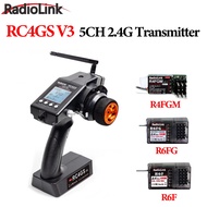 RadioLink 5CH RC4GS V3 2.4G Transmitter Remote Controller With 4/6CH R4FGM R6F R6FG Gyro Receiver Fo