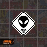 Area 51 Sticker Size 5 x 5 Cm