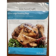 KitchenCraft UK Extra Large Roasting Bags 50cm x 60cm/ 19.5" x 23.5" (Pack of 2) up to 200 Deg C