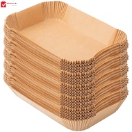 400Pcs Air Fryer Paper for DZ201/DZ401 Reusable Rectangle Air Fryer Baking Paper for Double Air Frye
