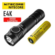 NITECORE E4K LED Flashlight 4400 Lumens 5000mAh Outdoor Aluminum Alloy Waterproof Handheld Torch Lig