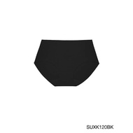 Sabina รหัส SUXK120 กางเกงชั้นในไร้ขอบ (half) รุ่น Soft Collection Seamless สีดำ และสีเนื้อเข้ม