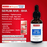 AHA - BHA Serum exfoliants, exfoliant skin, reduced inflammatory acne, brightens skin ANHNH_SG