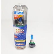 H11 12V Bulb Slightly Yellow Light 80W-150W 6000K B-TECH 1 Pair Halogen H11